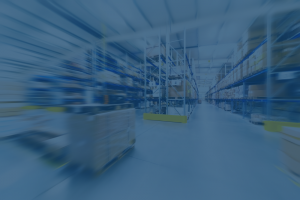 An image of a warehouse with a blue overlay