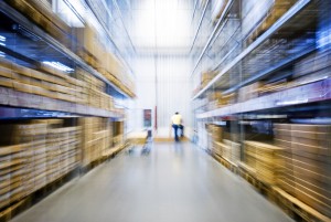 Person working in a warehouse